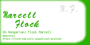 marcell flock business card